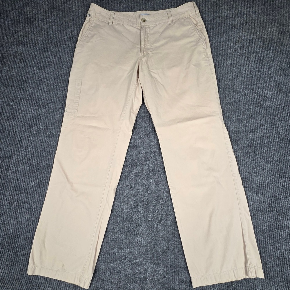 Columbia PFG Performance Fishing Gear Khaki Cargo Pants Mens 36W 32L